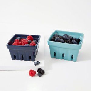 Katie Kime 2-Piece Berry Bowls in Navy and Sky Blue